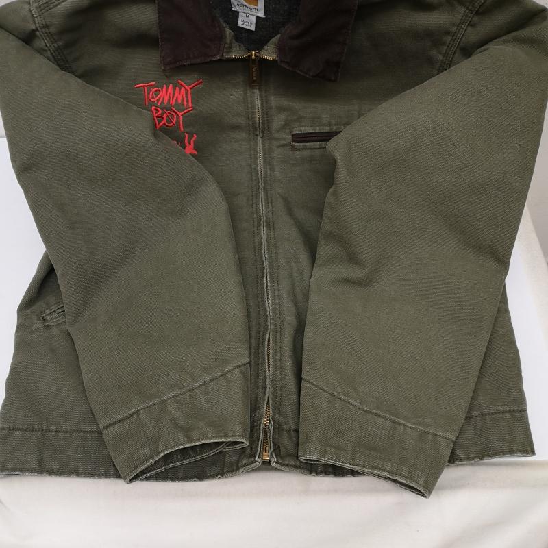 カーハート Carhartt ジャケット、上着 ジャンパー、ブルゾン TOMMY BOY STUSSY メキシコ製 Detroit デトロイト ジャケット J97 ARG M カーキオリーブ / カーキオリーブ / メンズ USED 古着 中古 50154080