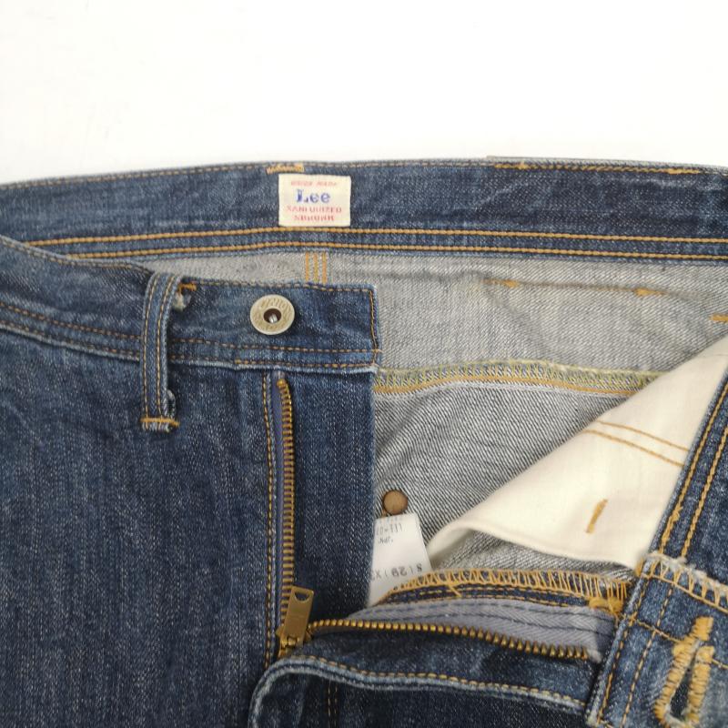 リー Lee パンツ デニム、ジーンズ 30s 復刻 立体裁断 デニム パンツ 0333 日本製 Gripper Zipper 逆パッチ 29インチ インディゴ / インディゴ / Indigo メンズ USED 古着 中古 50154083