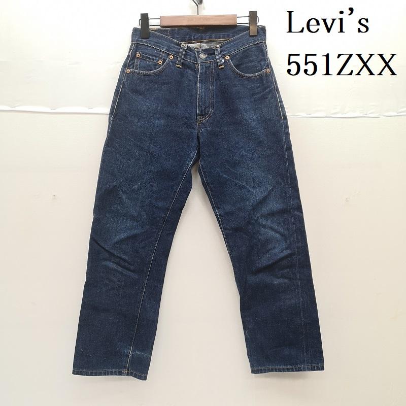 リーバイス Levi s パンツ デニム、ジーンズ 98年製 復刻 551ZXX 刻印555 バレンシア工場ビッグ E デニム パンツ 28インチ インディゴ / インディゴ / Indigo メンズ USED 古着 中古 50154088