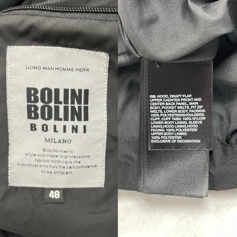 古着 USED ジャケット、上着 ジャンパー、ブルゾン BOLINI MILANO マウンテン パーカー ナイロン ジャケット ジップアップ GORE TEX ゴアテックス ユニセックス L 無地 黒 / ブラック / black メンズ USED 古着 中古 50154093