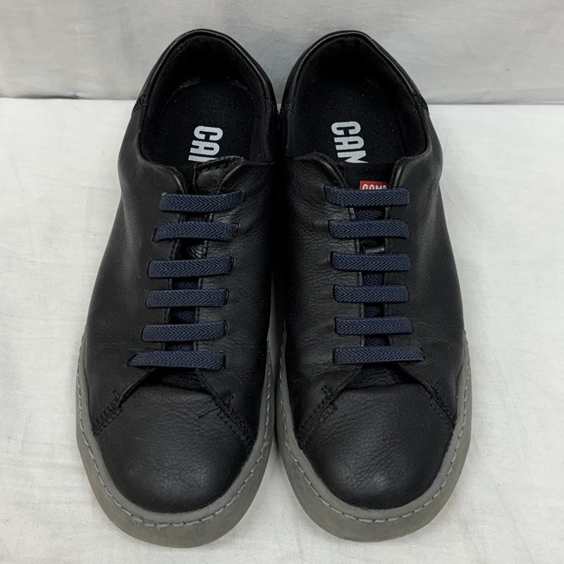 カンペール CAMPER スニーカー スニーカー K100479-001 Peu Touring ペウツーリング レザー ローカット スニーカー 25.5cm 黒 / ブラック / black X 灰 / グレー / gray メンズ USED 古着 中古 50154095