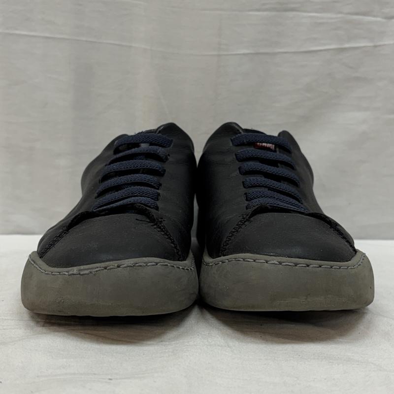カンペール CAMPER スニーカー スニーカー K100479-001 Peu Touring ペウツーリング レザー ローカット スニーカー 25.5cm 黒 / ブラック / black X 灰 / グレー / gray メンズ USED 古着 中古 50154095