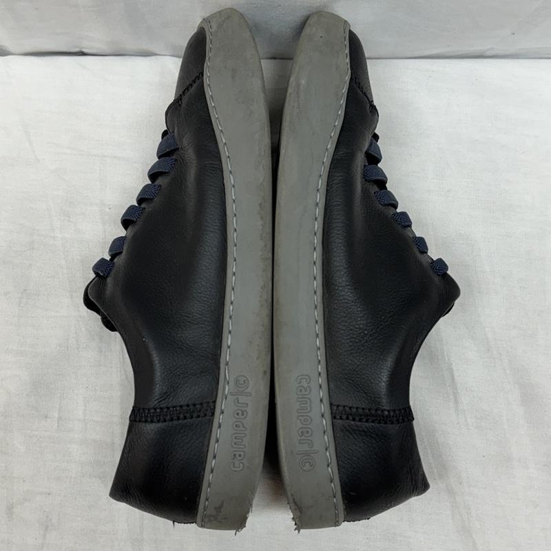 カンペール CAMPER スニーカー スニーカー K100479-001 Peu Touring ペウツーリング レザー ローカット スニーカー 25.5cm 黒 / ブラック / black X 灰 / グレー / gray メンズ USED 古着 中古 50154095
