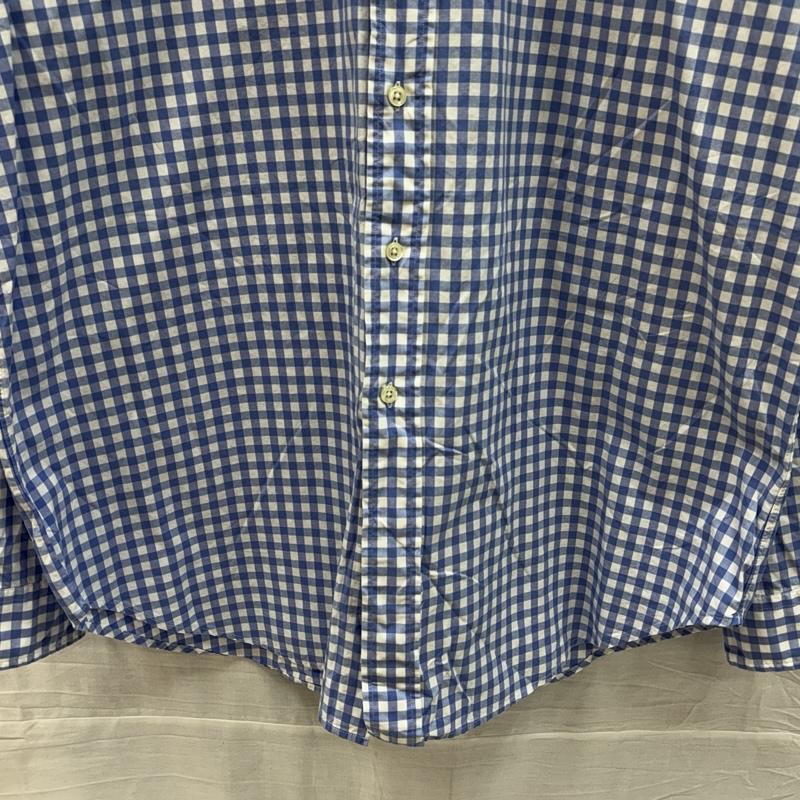 ポロバイラルフローレン Polo by RALPH LAUREN シャツ、ブラウス 長袖 WESTERTON ギンガムチェック ビッグサイズ 長袖 シャツ XL 白 / ホワイト / white X 水色 / ライトブルー / メンズ USED 古着 中古 50154104