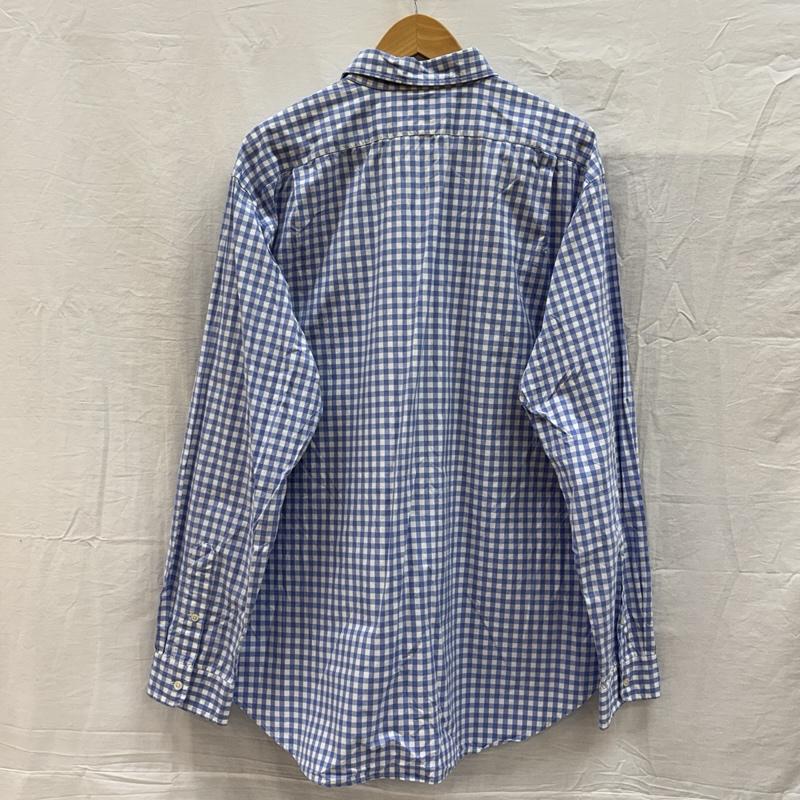 ポロバイラルフローレン Polo by RALPH LAUREN シャツ、ブラウス 長袖 WESTERTON ギンガムチェック ビッグサイズ 長袖 シャツ XL 白 / ホワイト / white X 水色 / ライトブルー / メンズ USED 古着 中古 50154104