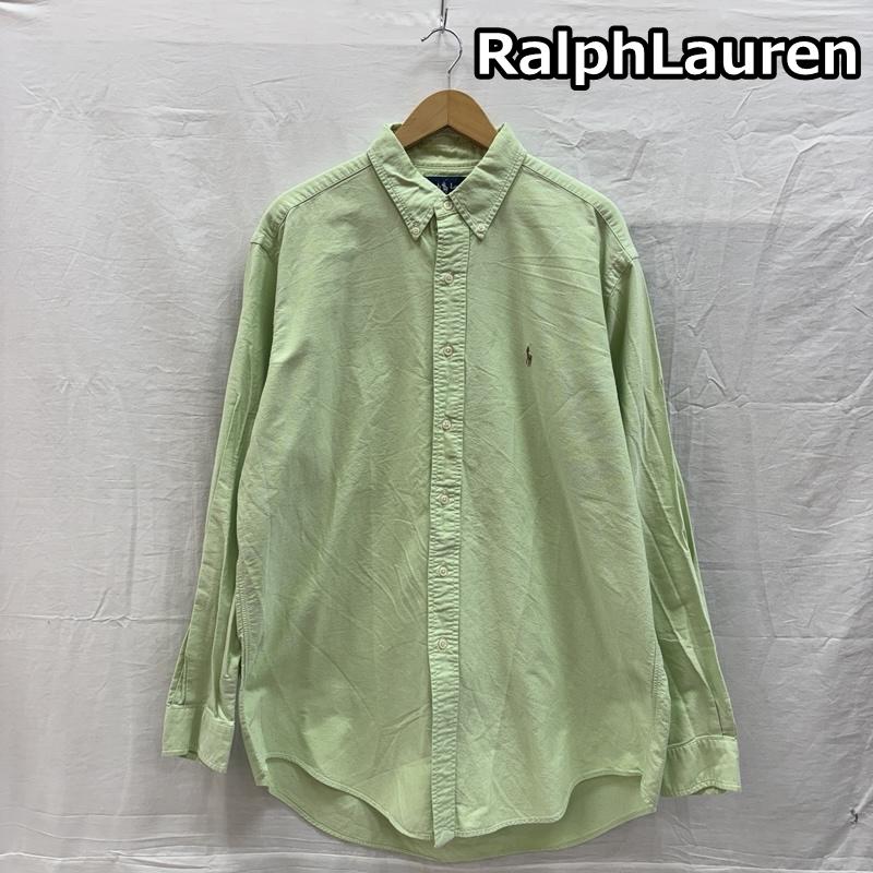 ラルフローレン RALPHLAUREN シャツ、ブラウス 長袖 CLASSIC FIT オックスフォード ボタンダウン 長袖 シャツ L メンズ USED 古着 中古 50154106