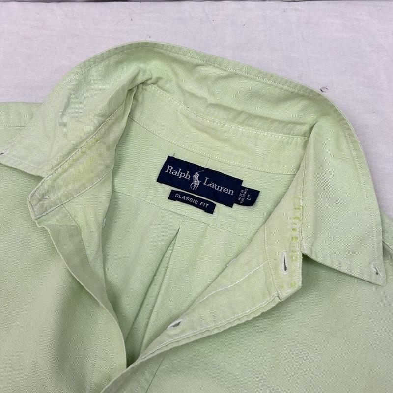ラルフローレン RALPHLAUREN シャツ、ブラウス 長袖 CLASSIC FIT オックスフォード ボタンダウン 長袖 シャツ L メンズ USED 古着 中古 50154106