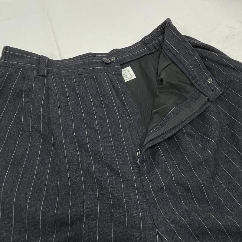 バーバリーズ BURBERRYS パンツ スラックス 90 s スラックス ウール パンツ 三陽商会 ゴルフ 日本製 ヴィンテージ ストライプ ジッパーフライ L ストライプ 紺 / ネイビー / navy X 白 / ホワイト / white レディース USED 古着 中古 50154128