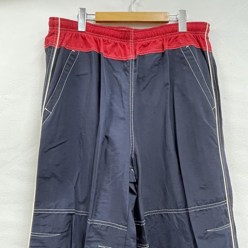 トミーヒルフィガー TOMMY HILFIGER ボトムス ボトムス ナイロン パンツ サイドファスナー 刺繍 ロゴ フラッグ L 無地 X ワンポイント X ロゴ、文字 X 刺繍 紺 / ネイビー / navy X 赤 / レッド / red メンズ USED 古着 中古 50154131