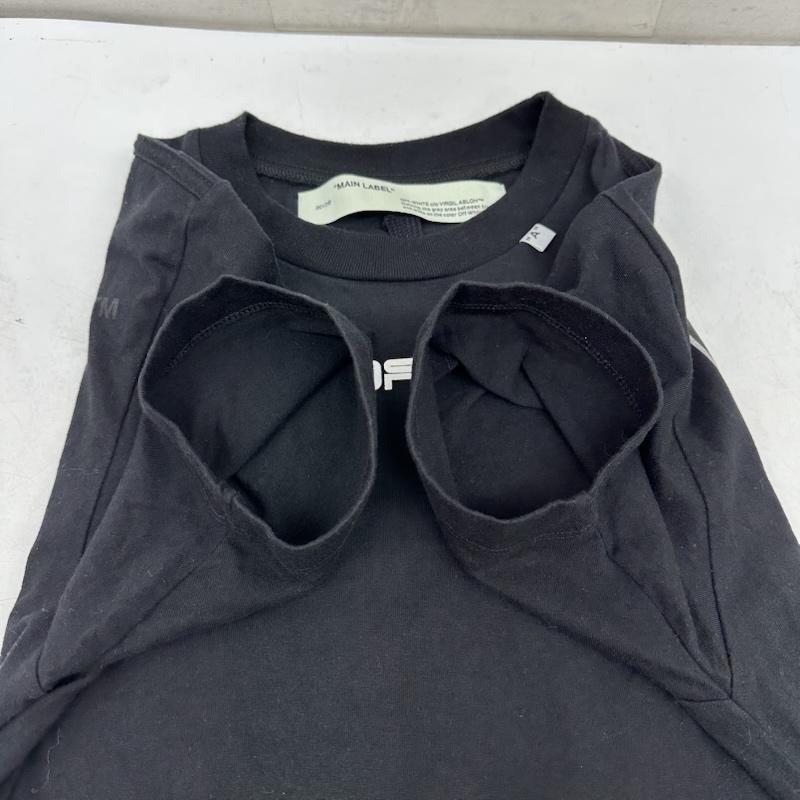 オフホワイト off white Tシャツ 半袖 バック プリント Tシャツ OMAA027S20185005 XS 黒 / ブラック / black メンズ USED 古着 中古 50154141