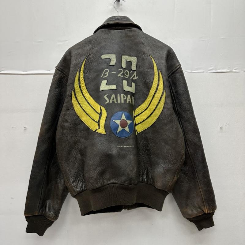 アヴィレックス AVIREX ジャケット、上着 フライトジャケット A-2 フライト レザー ジャケット 1978-01 b-29 S 茶 / ブラウン / brown メンズ USED 古着 中古 50154143