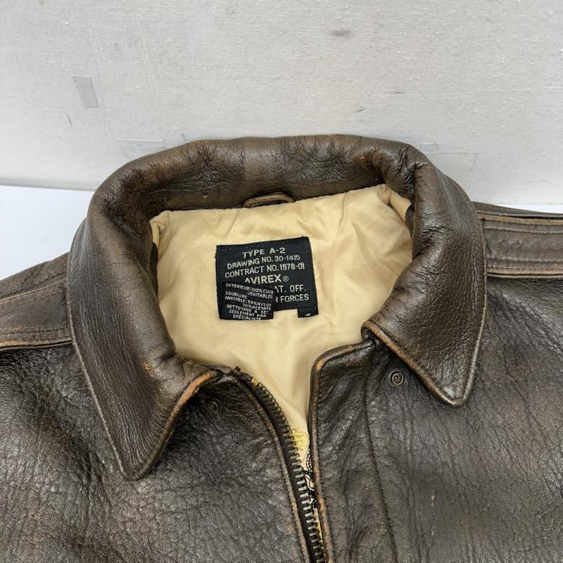 アヴィレックス AVIREX ジャケット、上着 フライトジャケット A-2 フライト レザー ジャケット 1978-01 b-29 S 茶 / ブラウン / brown メンズ USED 古着 中古 50154143