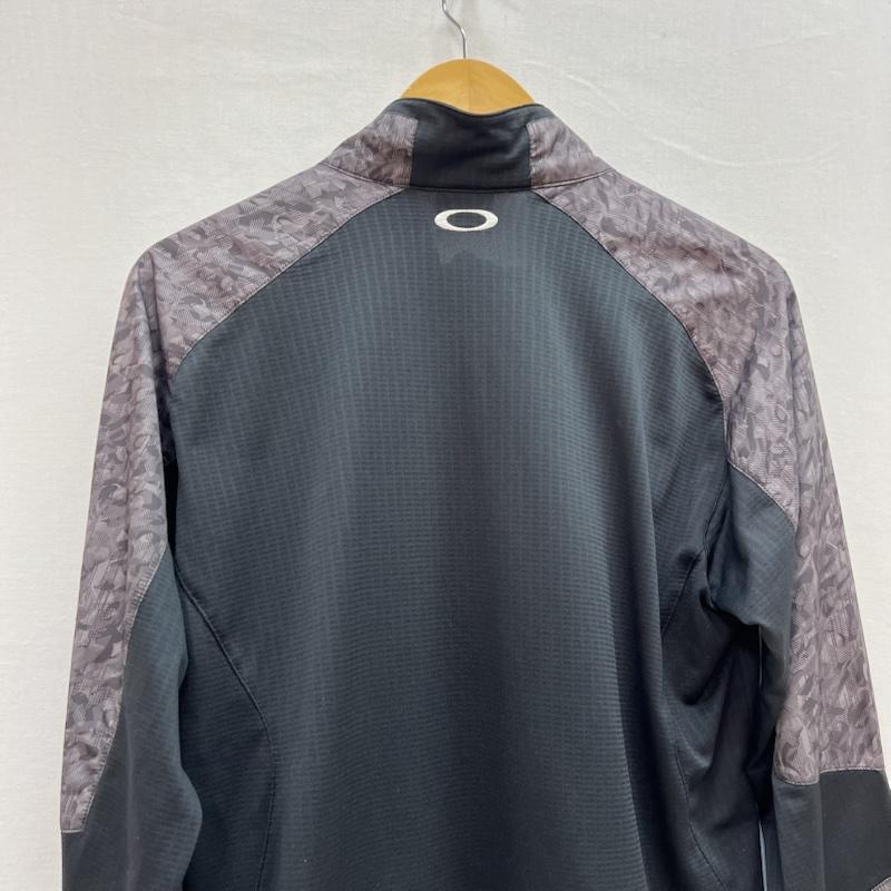 オークリー OAKLEY ジャケット、上着 ジャンパー、ブルゾン 411969JP ナイロン切替 ジップジャケット ゴルフウェア M 灰 / グレー / gray X 黒 / ブラック / black メンズ USED 古着 中古 50154157