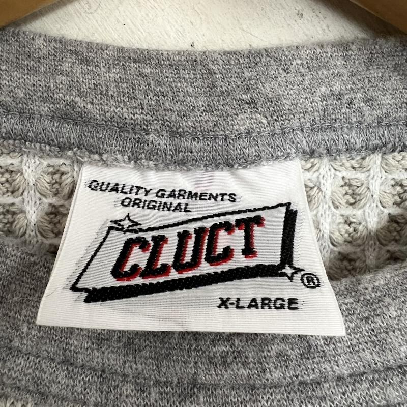 クラクト CLUCT カットソー 長袖 STONEMAN サーマルカットソー ロンT ワッフル XL 灰 / グレー / gray メンズ USED 古着 中古 50154160