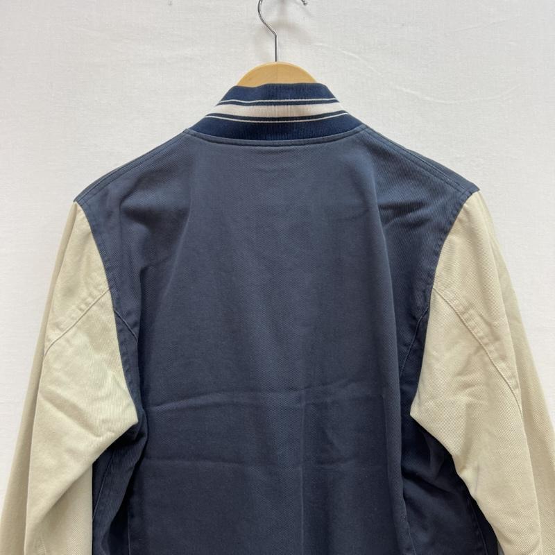 デラックス DELUXE ジャケット、上着 ジャンパー、ブルゾン チェーン刺繍 コットン スタジャン M 紺 / ネイビー / navy メンズ USED 古着 中古 50154161