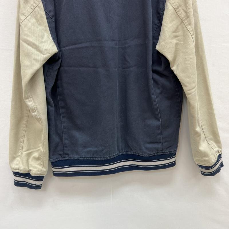 デラックス DELUXE ジャケット、上着 ジャンパー、ブルゾン チェーン刺繍 コットン スタジャン M 紺 / ネイビー / navy メンズ USED 古着 中古 50154161