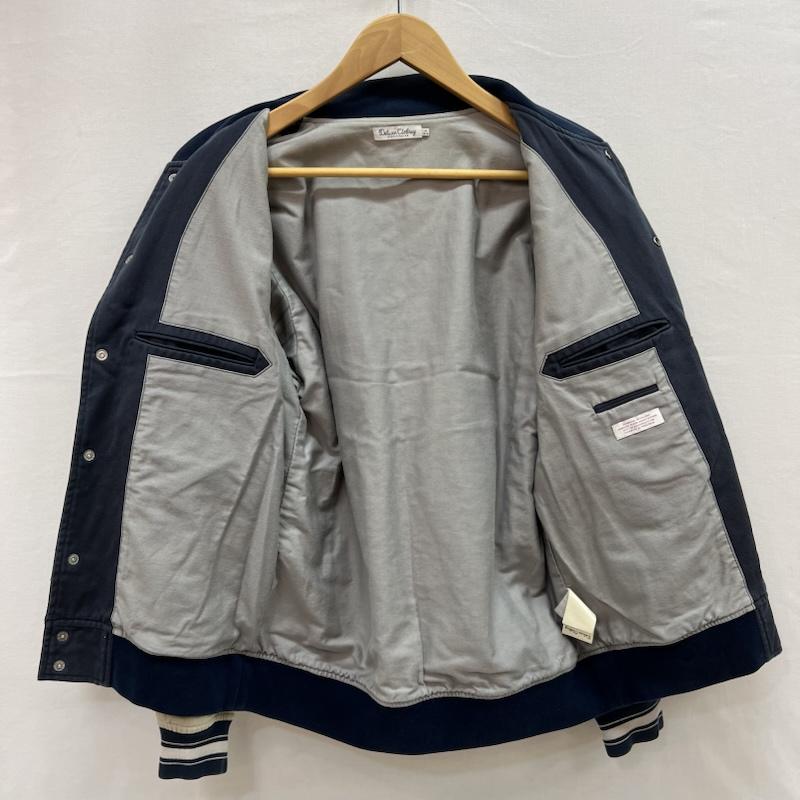 デラックス DELUXE ジャケット、上着 ジャンパー、ブルゾン チェーン刺繍 コットン スタジャン M 紺 / ネイビー / navy メンズ USED 古着 中古 50154161