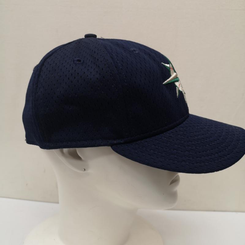 ニューエラ NEW ERA 帽子 キャップ 90s ロゴ無し USA製 シアトル マリナーズ キャップ 7 3/8 - 紺 / ネイビー / navy メンズ USED 古着 中古 50154172