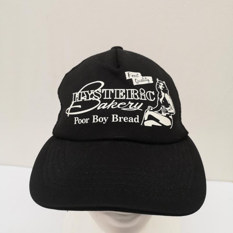 ヒステリックグラマー HYSTERIC GLAMOUR 帽子 キャップ Poor Boy Bread メッシュ キャップ ヒスガール - 黒 / ブラック / black メンズ USED 古着 中古 50154173