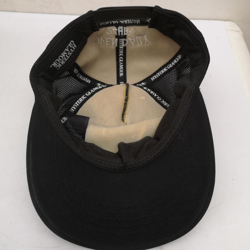 ヒステリックグラマー HYSTERIC GLAMOUR 帽子 キャップ Poor Boy Bread メッシュ キャップ ヒスガール - 黒 / ブラック / black メンズ USED 古着 中古 50154173