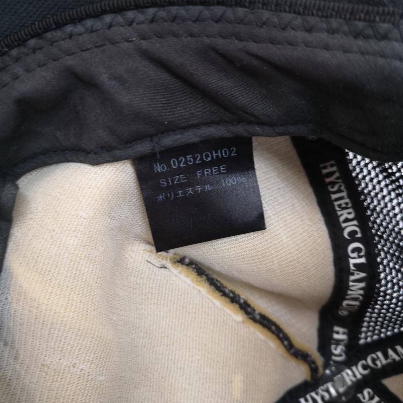 ヒステリックグラマー HYSTERIC GLAMOUR 帽子 キャップ Poor Boy Bread メッシュ キャップ ヒスガール - 黒 / ブラック / black メンズ USED 古着 中古 50154173