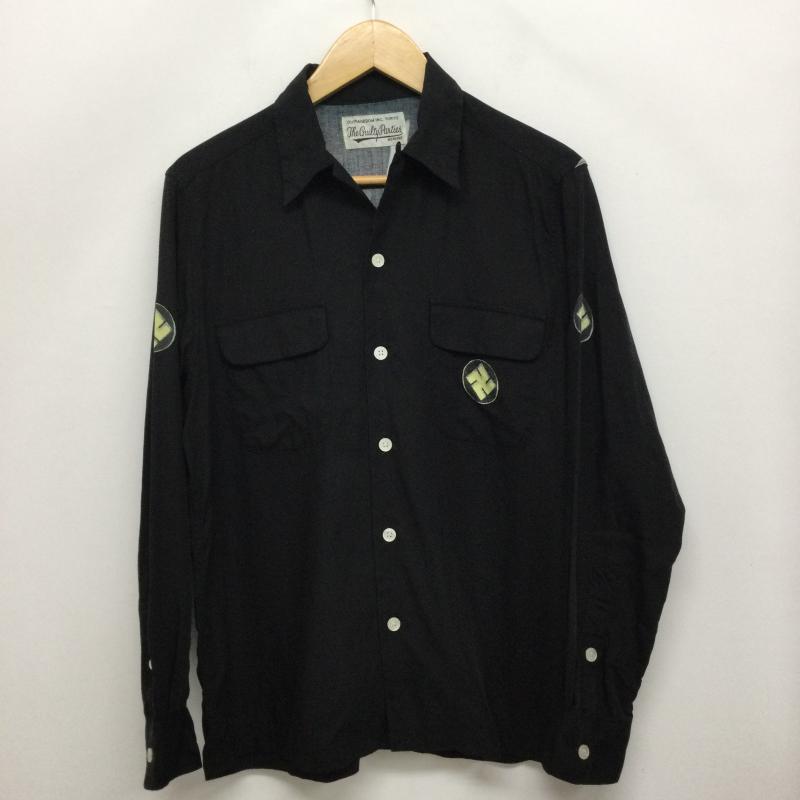 ワコマリア WACKO MARIA シャツ、ブラウス 長袖 WACKO MARIA 刀 長袖アロハシャツ 卍 S プリント 黒 / ブラック / black メンズ USED 古着 中古 50154203