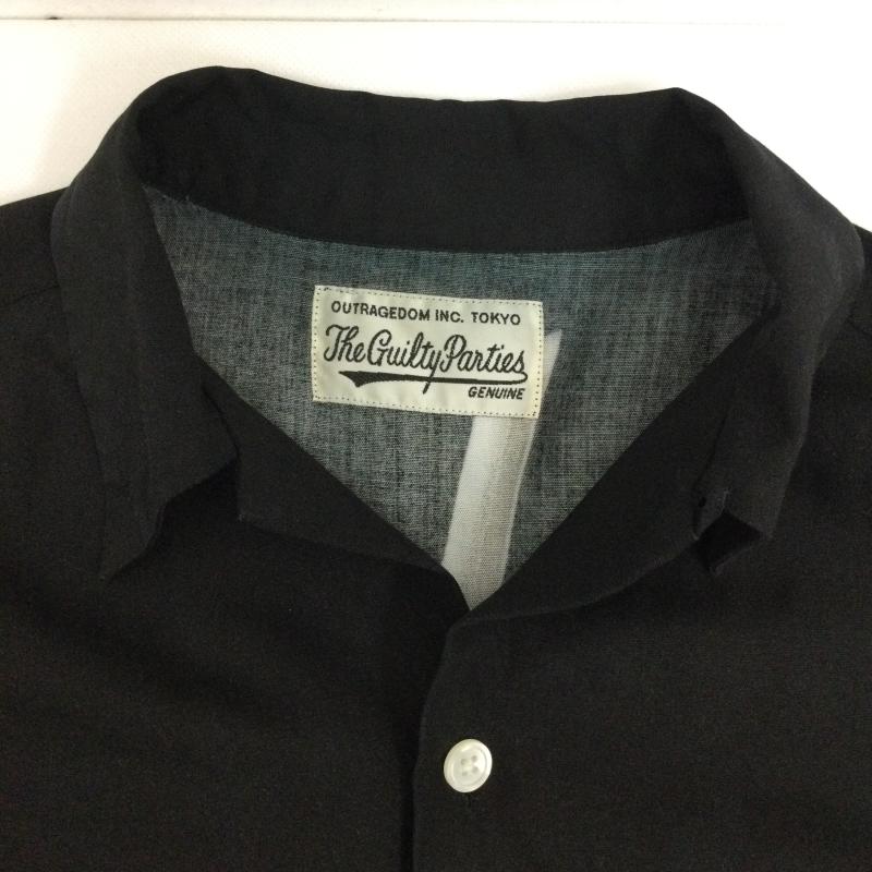 ワコマリア WACKO MARIA シャツ、ブラウス 長袖 WACKO MARIA 刀 長袖アロハシャツ 卍 S プリント 黒 / ブラック / black メンズ USED 古着 中古 50154203