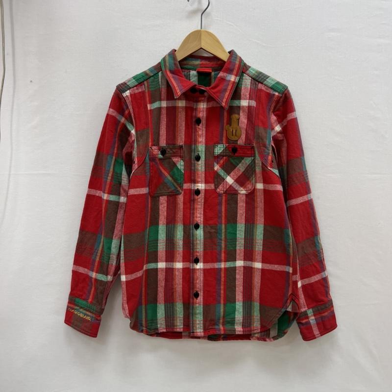 ココロブランド COCOLO BLAND シャツ、ブラウス 長袖 ヘビーネル ワークシャツ S 赤 / レッド / red メンズ USED 古着 中古 50154215