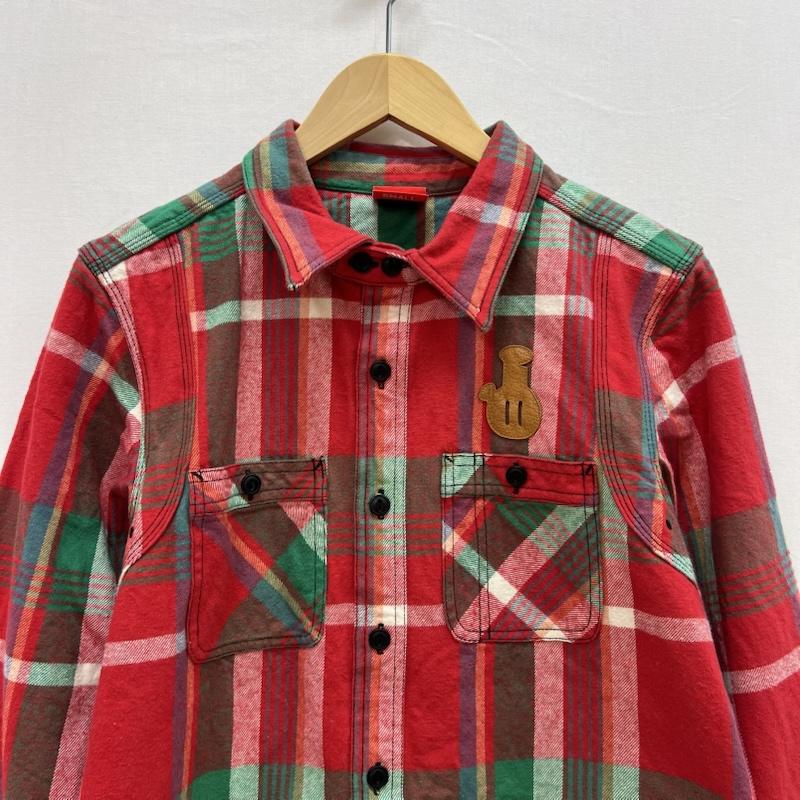 ココロブランド COCOLO BLAND シャツ、ブラウス 長袖 ヘビーネル ワークシャツ S 赤 / レッド / red メンズ USED 古着 中古 50154215
