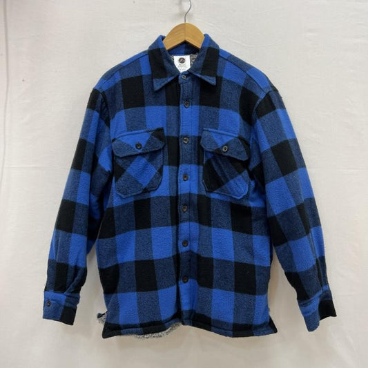 ロスコ ROTHCO シャツ、ブラウス 長袖 バッファローチェック ボアライナー ネルシャツ S 青 / ブルー / blue メンズ USED 古着 中古 50154216