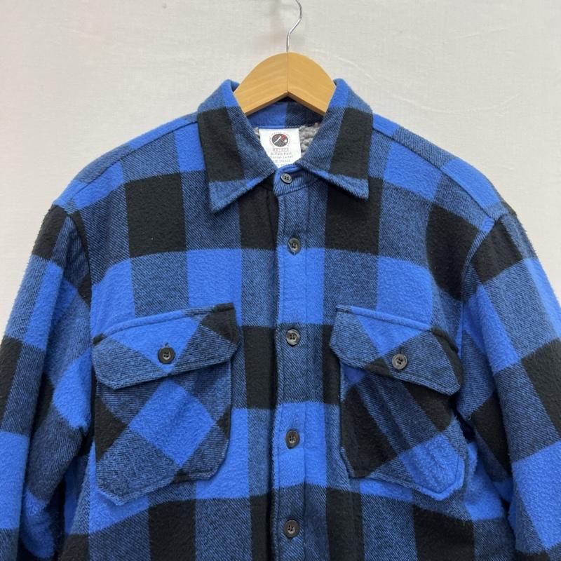 ロスコ ROTHCO シャツ、ブラウス 長袖 バッファローチェック ボアライナー ネルシャツ S 青 / ブルー / blue メンズ USED 古着 中古 50154216