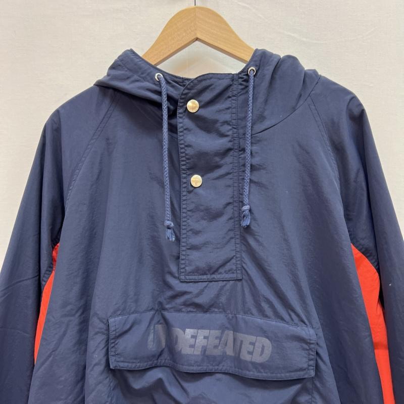 アンディフィーテッド UNDEFEATED ジャケット、上着 ジャンパー、ブルゾン ナイロン アノラックパーカー ハーフジップ L 紺 / ネイビー / navy メンズ USED 古着 中古 50154218