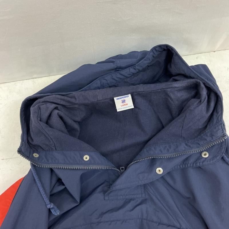 アンディフィーテッド UNDEFEATED ジャケット、上着 ジャンパー、ブルゾン ナイロン アノラックパーカー ハーフジップ L 紺 / ネイビー / navy メンズ USED 古着 中古 50154218