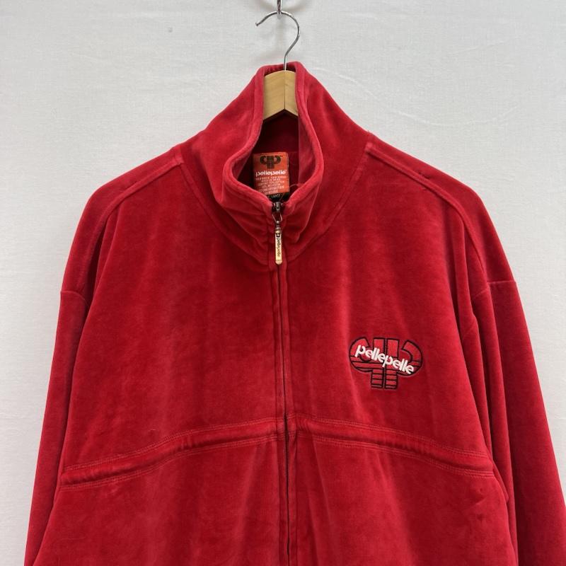 ペレペレ PELLEPELLE ジャケット、上着 ジャンパー、ブルゾン 90s 00s ベロア トラックジャケット L 赤 / レッド / red メンズ USED 古着 中古 50154222