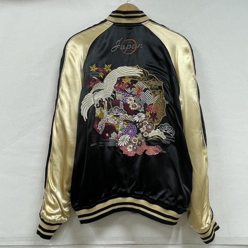 絡繰魂 KARAKURI TAMASHII ジャケット、上着 ジャンパー、ブルゾン 和柄 リバーシブル スカジャン サテン 刺繍 M 刺繍 マルチカラー / マルチカラー / multicolor メンズ USED 古着 中古 50154239