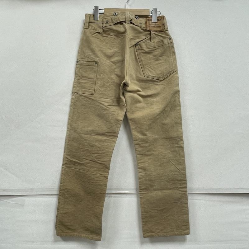 ウエアハウス WAREHOUSE パンツ ワークパンツ、ペインターパンツ DUCK DIGGER ダックディガー ダックパンツ ワーク ボタンフライ カーゴ レザー パッチ 28インチ 無地 ベージュ / ベージュ / beige メンズ USED 古着 中古 50154242