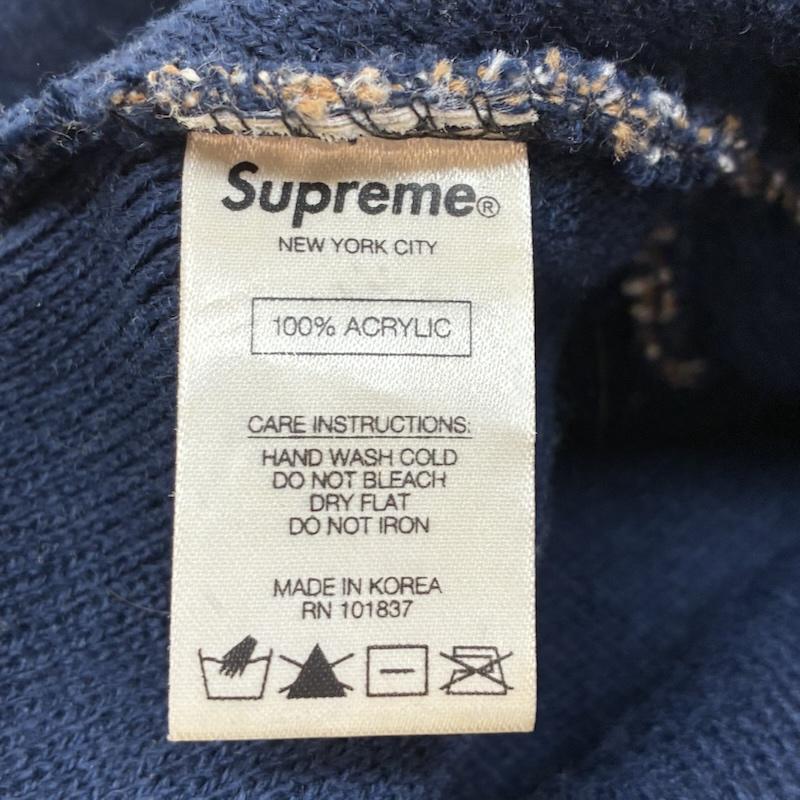 シュプリーム Supreme 帽子 ニット帽 21AW Plaid Beanie アクリル ビーニー ニット帽 - 総柄 X ロゴ、文字 マルチカラー / マルチカラー / multicolor メンズ USED 古着 中古 50154253