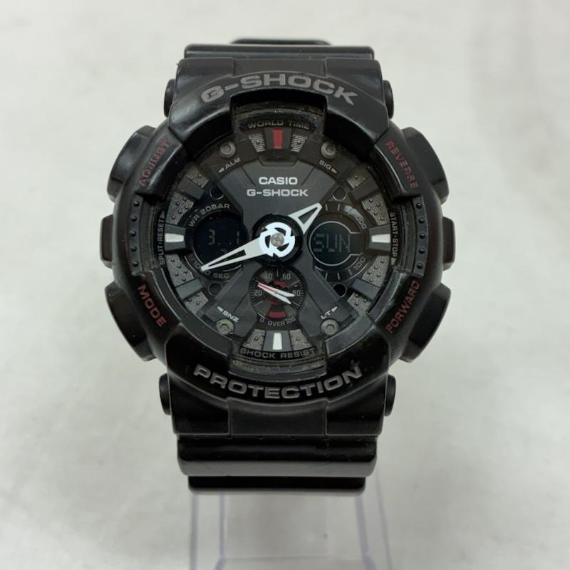 ジーショック G-SHOCK 腕時計 デジタル GA-120-1AJF アナログ デジタル ラバー 腕時計 - ロゴ、文字 黒 / ブラック / black メンズ USED 古着 中古 50154260