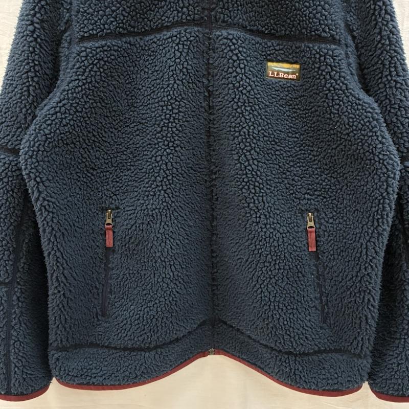 エルエルビーン L.L.Bean ジャケット、上着 ジャンパー、ブルゾン Mountain Pile Fleece Jacket マウンテン パイル フリース ジャケット 500365 L ワンポイント X ロゴ、文字 紺 / ネイビー / navy メンズ USED 古着 中古 50154273
