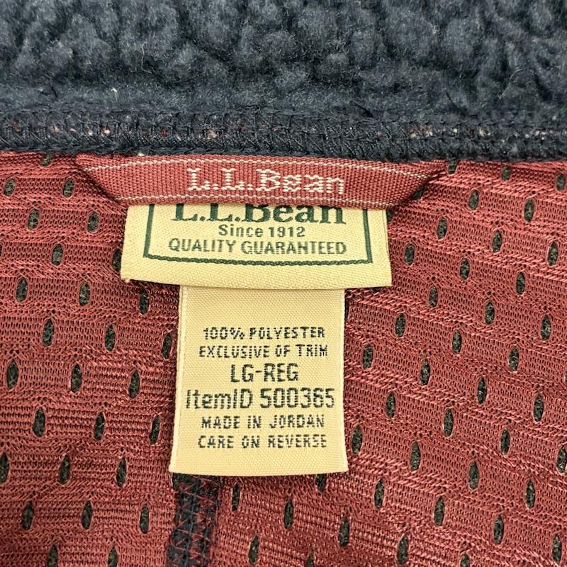 エルエルビーン L.L.Bean ジャケット、上着 ジャンパー、ブルゾン Mountain Pile Fleece Jacket マウンテン パイル フリース ジャケット 500365 L ワンポイント X ロゴ、文字 紺 / ネイビー / navy メンズ USED 古着 中古 50154273