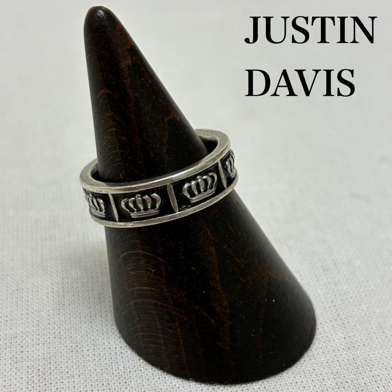 ジャスティンディヴィス JUSTIN DAVIS アクセサリー 指輪 OBSESSION リング エポキシ シャイニーブラック シルバー925 指輪 M 13号 - 銀 / シルバー / silver color X 黒 / ブラック / black メンズ USED 古着 中古 50154297