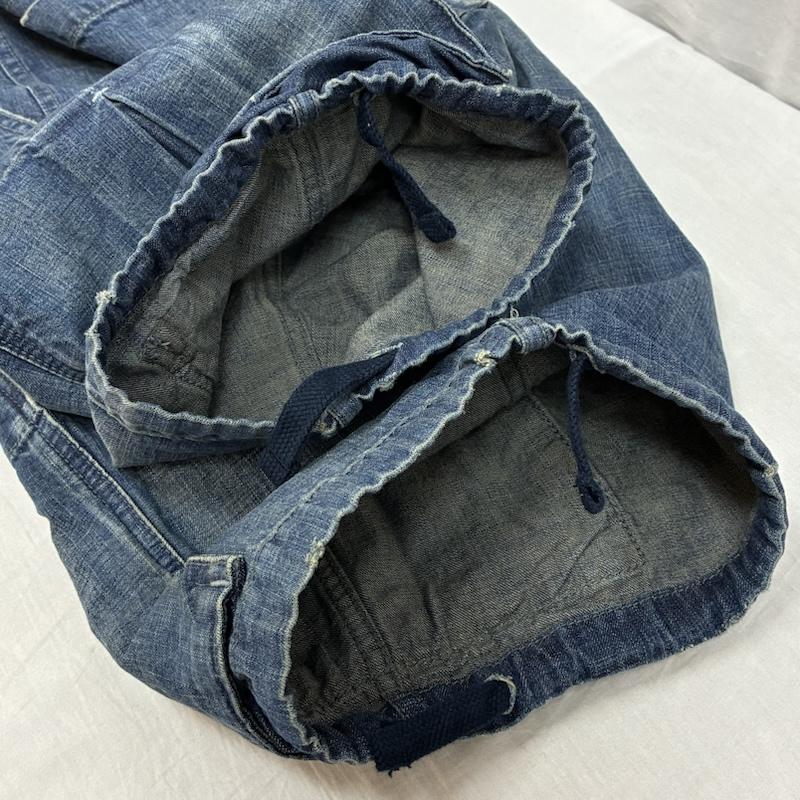ネイバーフッド NEIGHBORHOOD パンツ デニム、ジーンズ WASHED CARGO / C-ST ウォッシュド カーゴ ショーツ デニム ハーフパンツ 201XBNH-PTM04S L ダメージ加工 X ロゴ、文字 インディゴ / インディゴ / Indigo メンズ USED 古着 中古 50154306