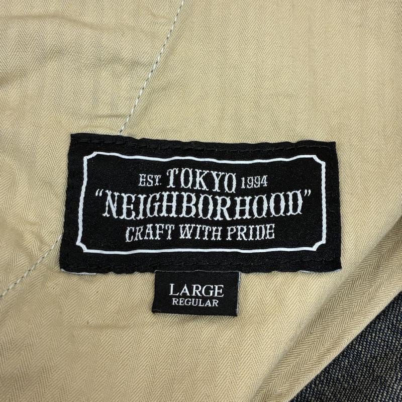 ネイバーフッド NEIGHBORHOOD パンツ デニム、ジーンズ WASHED CARGO / C-ST ウォッシュド カーゴ ショーツ デニム ハーフパンツ 201XBNH-PTM04S L ダメージ加工 X ロゴ、文字 インディゴ / インディゴ / Indigo メンズ USED 古着 中古 50154306