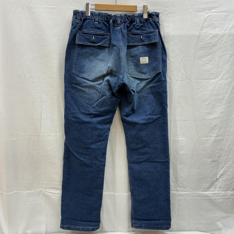 キャプテンズヘルム Captains Helm パンツ デニム、ジーンズ 19AW STRETCH FLEECE WINTER DENIM ストレッチ フリース ウィンター デニムパンツ CH19-AW-P07 裏フリース ウォッシュ加工 XL ダメージ加工 X ワンポイント X ロゴ、文字 インディゴ / インディゴ / Indigo メンズ USED 古着 中古 50154307