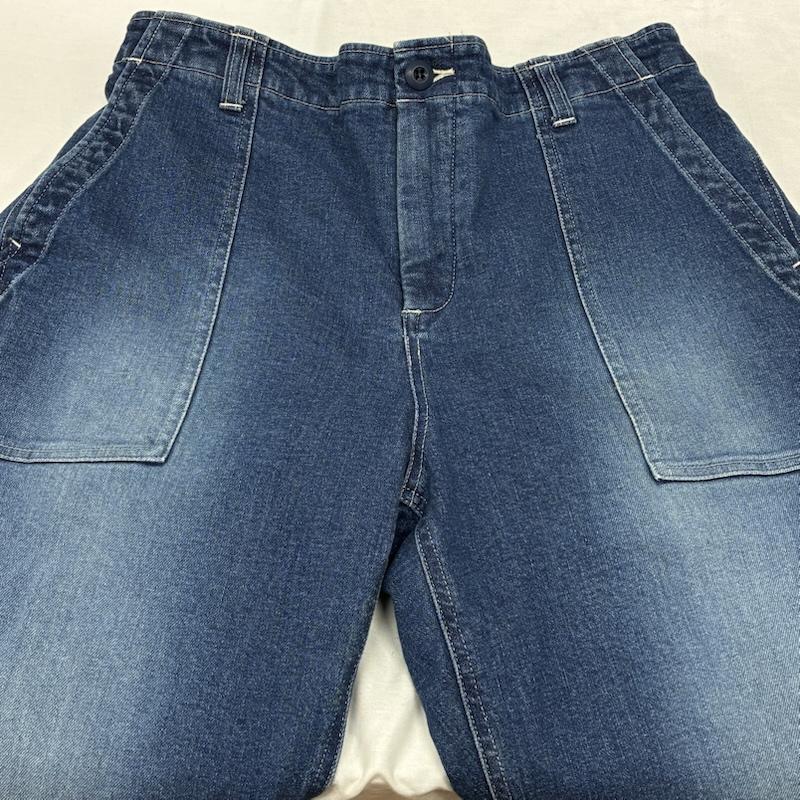 キャプテンズヘルム Captains Helm パンツ デニム、ジーンズ 19AW STRETCH FLEECE WINTER DENIM ストレッチ フリース ウィンター デニムパンツ CH19-AW-P07 裏フリース ウォッシュ加工 XL ダメージ加工 X ワンポイント X ロゴ、文字 インディゴ / インディゴ / Indigo メンズ USED 古着 中古 50154307