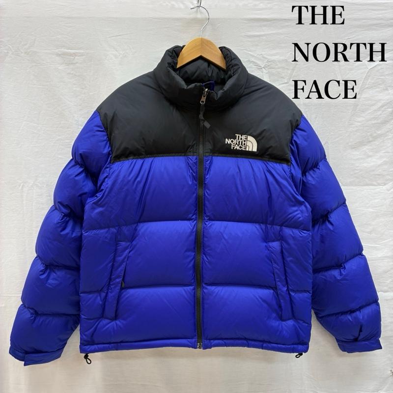 ザノースフェイス THE NORTH FACE ジャケット、上着 ダウンジャケット 1996 RETRO NUPTSE JACKET ヌプシ ダウンジャケット US規格 NF0A3C8D M ロゴ、文字 X 刺繍 青 / ブルー / blue X 黒 / ブラック / black メンズ USED 古着 中古 50154308