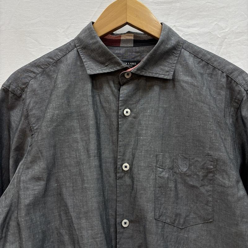 ブラックレーベル・クレストブリッジ BLACK LABEL CRESTBRIDGE シャツ、ブラウス 長袖 コットン リネン シャンブレー 長袖 シャツ 51M16-315-06 3 灰 / グレー / gray メンズ USED 古着 中古 50154319