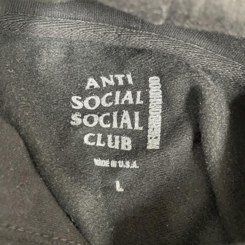 ネイバーフッド NEIGHBORHOOD パーカー 長袖 18SS Anti Social Social Club ロゴ プル オーバー パーカー 181geasn-csm01s L 黒 / ブラック / black メンズ USED 古着 中古 50154322