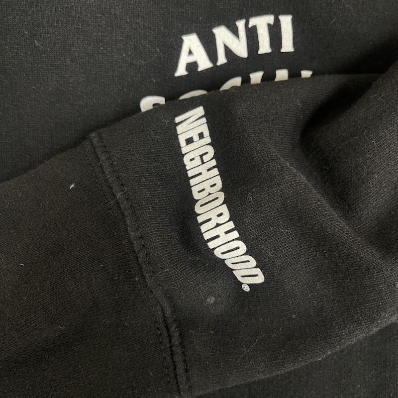 ネイバーフッド NEIGHBORHOOD パーカー 長袖 18SS Anti Social Social Club ロゴ プル オーバー パーカー 181geasn-csm01s L 黒 / ブラック / black メンズ USED 古着 中古 50154322