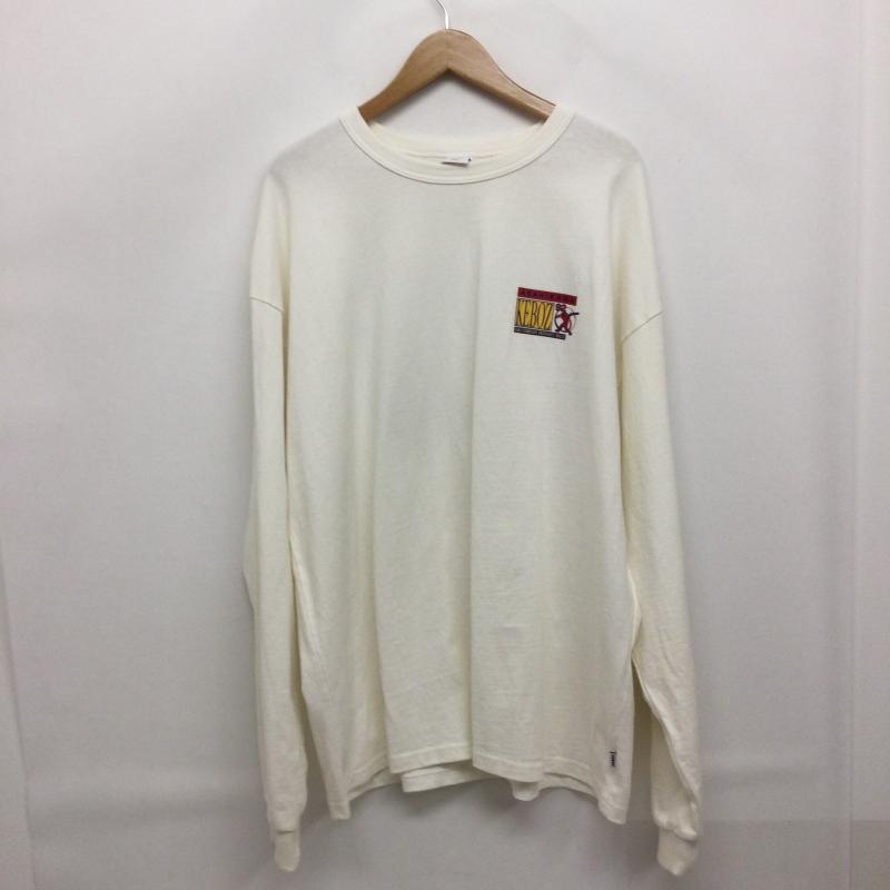 ケボズ KEBOZ Tシャツ 長袖 KEBOZ ロンT　ASAHIKAWA　アサヒカワプリント L プリント 白 / ホワイト / white メンズ USED 古着 中古 50154332